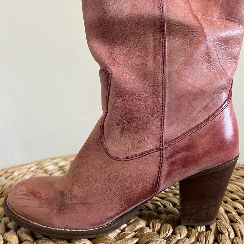 Vintage Destroy Heeled Boots - Picture 14 of 16